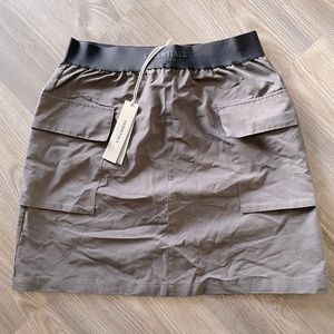 Fear of God Essentials Mini Skirt in Brown and Black